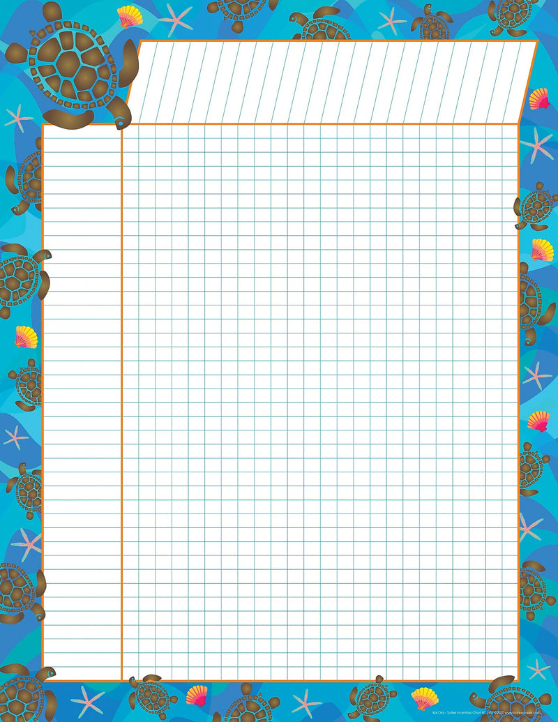 Barker Creek Kai Ola Incentive Chart Set, 17" x 22", Multicolored, 4/Set (LL579)