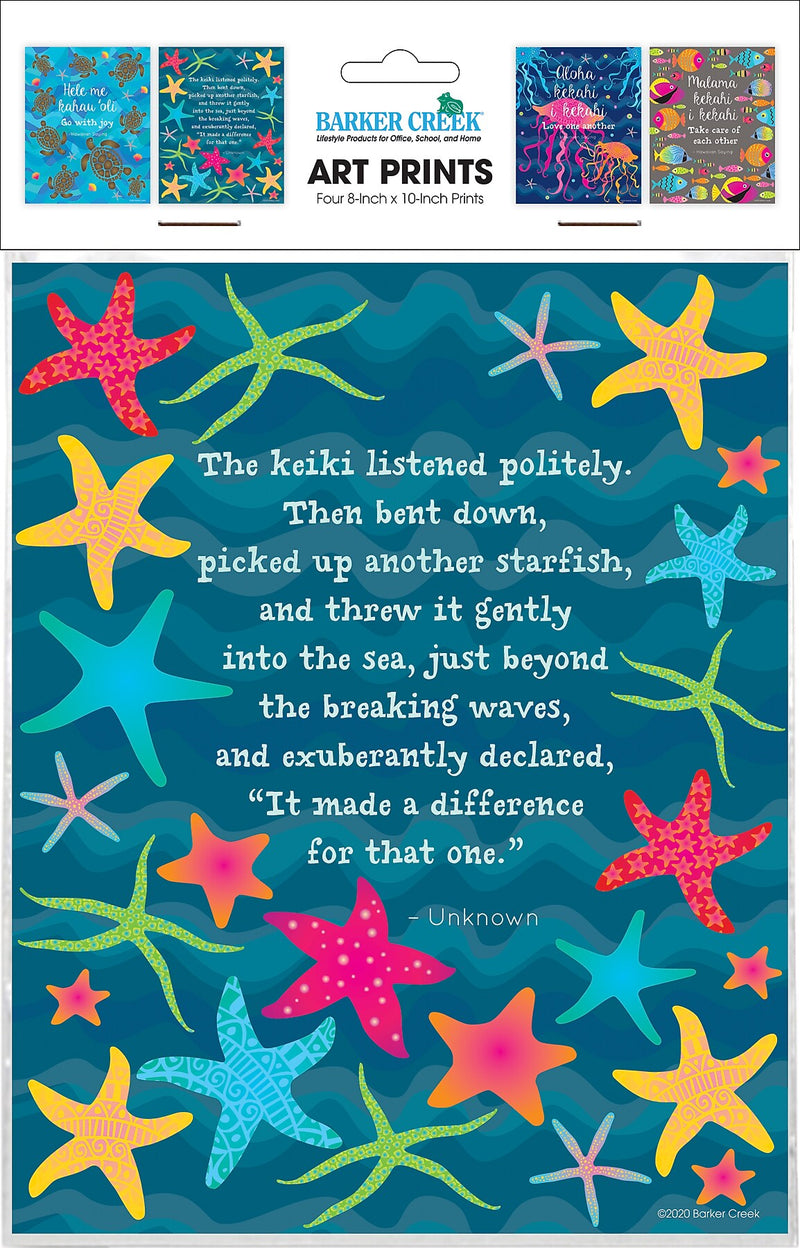 Barker Creek Kai Ola Art Print Set, Multi-Design, 4 per set (BC3109)