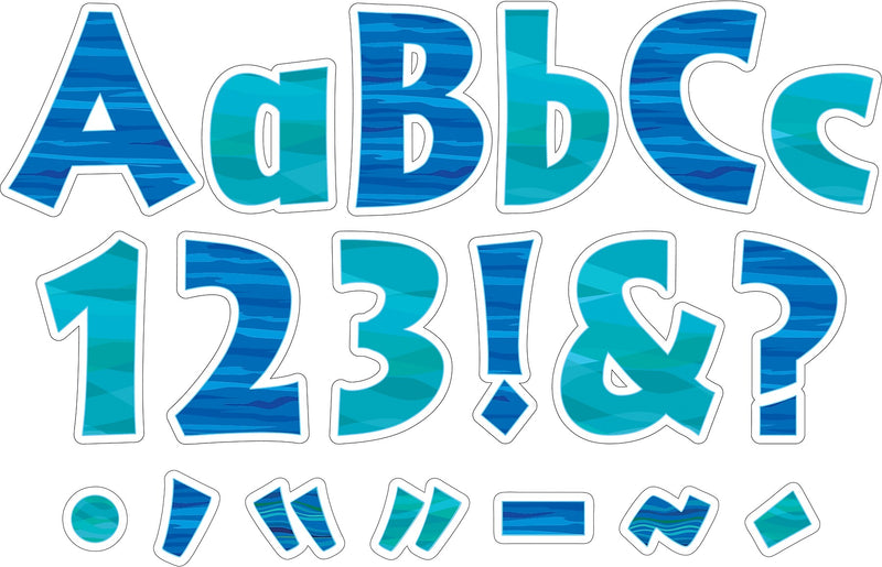 Barker Creek Sea & Sky  4" Letters and Numbers, Multicolored, 510/Pack (BC3975)