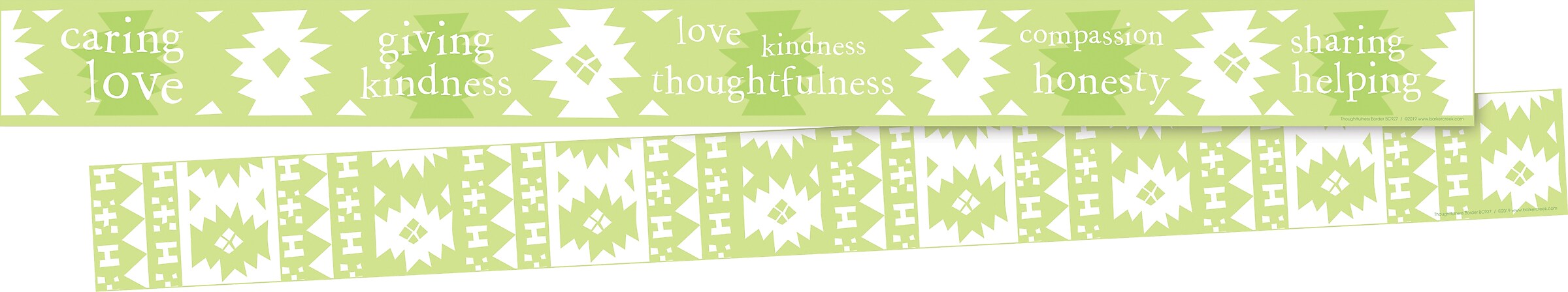 Barker Creek Double-Sided Border, 35" x 3", Thoughtfulness, 24/Pack (BC4006)