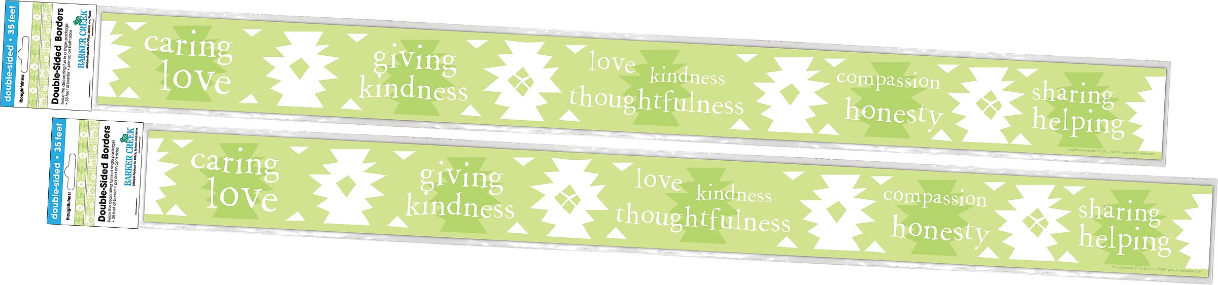 Barker Creek Double-Sided Border, 35" x 3", Thoughtfulness, 24/Pack (BC4006)