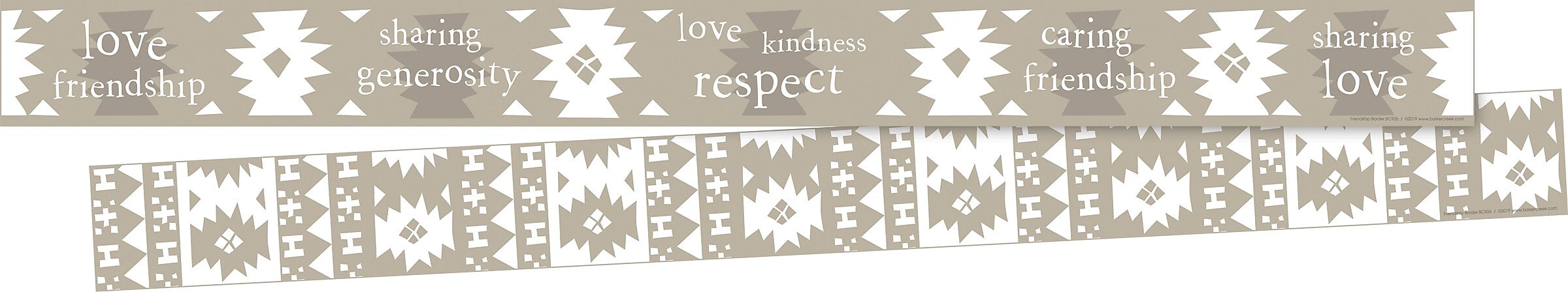 Barker Creek Double-Sided Border, 35" x 3", Friendship, 24/Pack (BC4005)