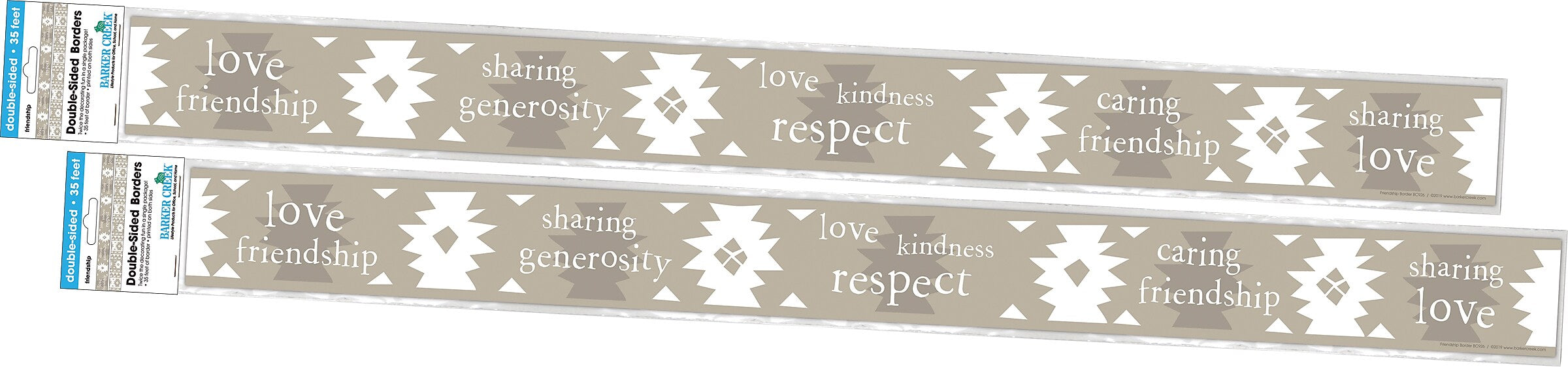 Barker Creek Double-Sided Border, 35" x 3", Friendship, 24/Pack (BC4005)
