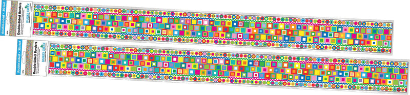 Barker Creek Double-Sided Border, 35" x 3", Retro, 24/Pack (BC4020)