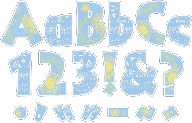 Barker Creek Thoughtfulness  4" Letters and Numbers, Multicolored, 510/Pack (BC3755)