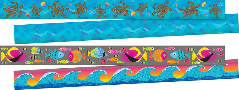 Barker Creek Double-Sided Border Set, 35" x 3", Kai Ola, 2 designs, 24/Set (BC4011)