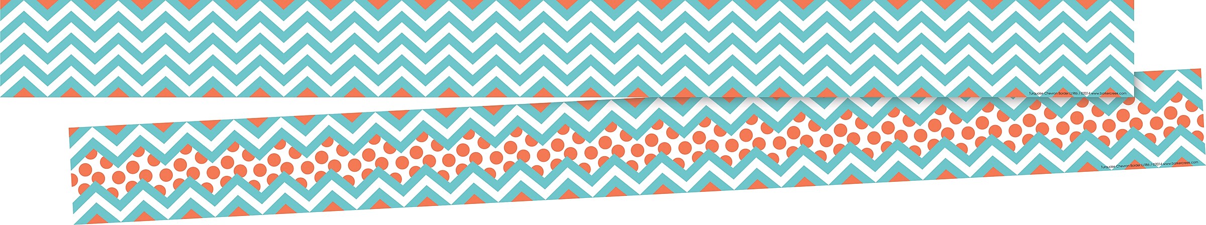 Barker Creek Double-Sided Border Set, 35" x 3", Chevron, 6 designs, 72/Set (BC4000)