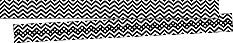 Barker Creek Double-Sided Border Set, 35" x 3", Chevron, 6 designs, 72/Set (BC4000)