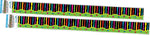 Barker Creek Double-Sided Border, 35" x 3", Neon Stripes & Flowers, 24/Pack (BC4021)