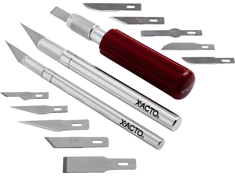 X-ACTO Basic Knife Set, Assorted, 3 Knives & 13 Blades/Pack (X5285)