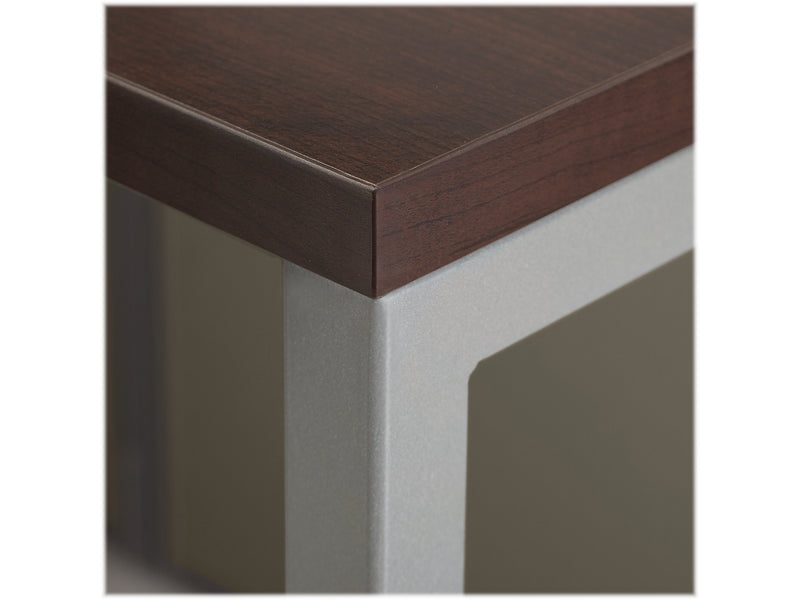 Bush Business Furniture Easy Office 66"H x 61"W Cubicle Panel Workstation, Mocha Cherry (EODH26SMR-03K)