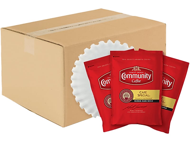 Community Coffee Cafe Special Ground Coffee, Medium Roast, 40/Carton (15104)