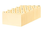 Oxford Index Card Dividers, 3" x 5", Manila, 25/Set (B5325)