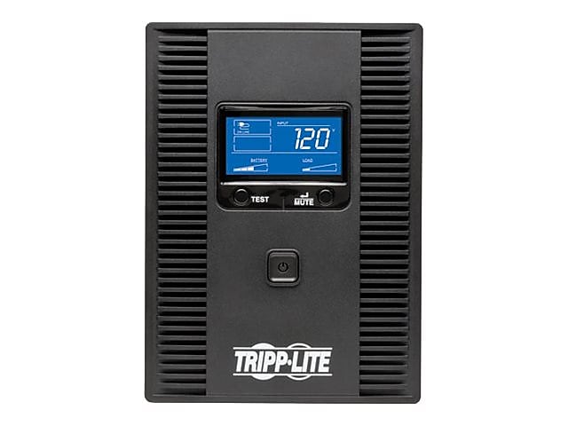 Tripp Lite UPS 1500VA 810W Battery Back Up Tower LCD USB 120V ENERGY STAR V2.0 1500 VA, 10 Outlets, Black (OMNI1500LCDT)