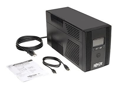 Tripp Lite UPS 1500VA 810W Battery Back Up Tower LCD USB 120V ENERGY STAR V2.0 1500 VA, 10 Outlets, Black (OMNI1500LCDT)