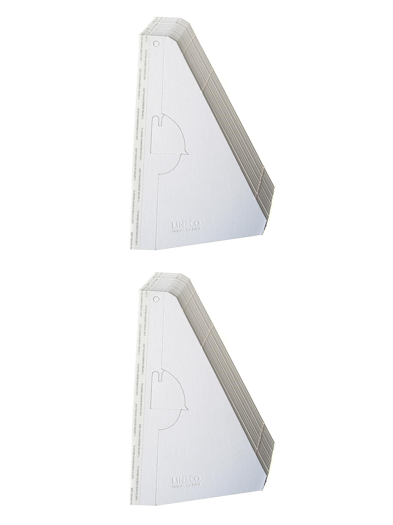 Lineco Single Wing Self-Stick Easel Backs, Size 15", White, 50 Per Pack (PK4-L328-1235)