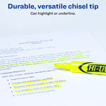 Avery Hi-Liter Desk Style Highlighters, Chisel Tip, Yellow, Dozen (24000)