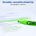Avery Hi-Liter Tank Highlighters, Chisel, Green, Dozen (24020)