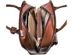 McKlein L Series Ladies' UPTOWN Leather Briefcase, Laptop Compatible, Rolling, Brown (97694)