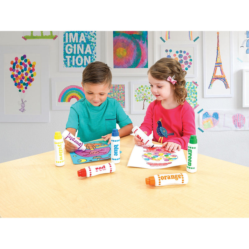 Do-A-Dot Art Washable Marker, Rainbow, 6/Pack, 3/Bundle (DAD101)