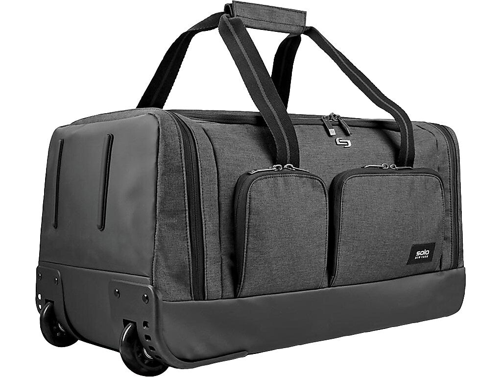 Solo New York Leroy Rolling 22" Polyester Telescoping Travel Duffel with Wheels, Gray (USLUBN98010)