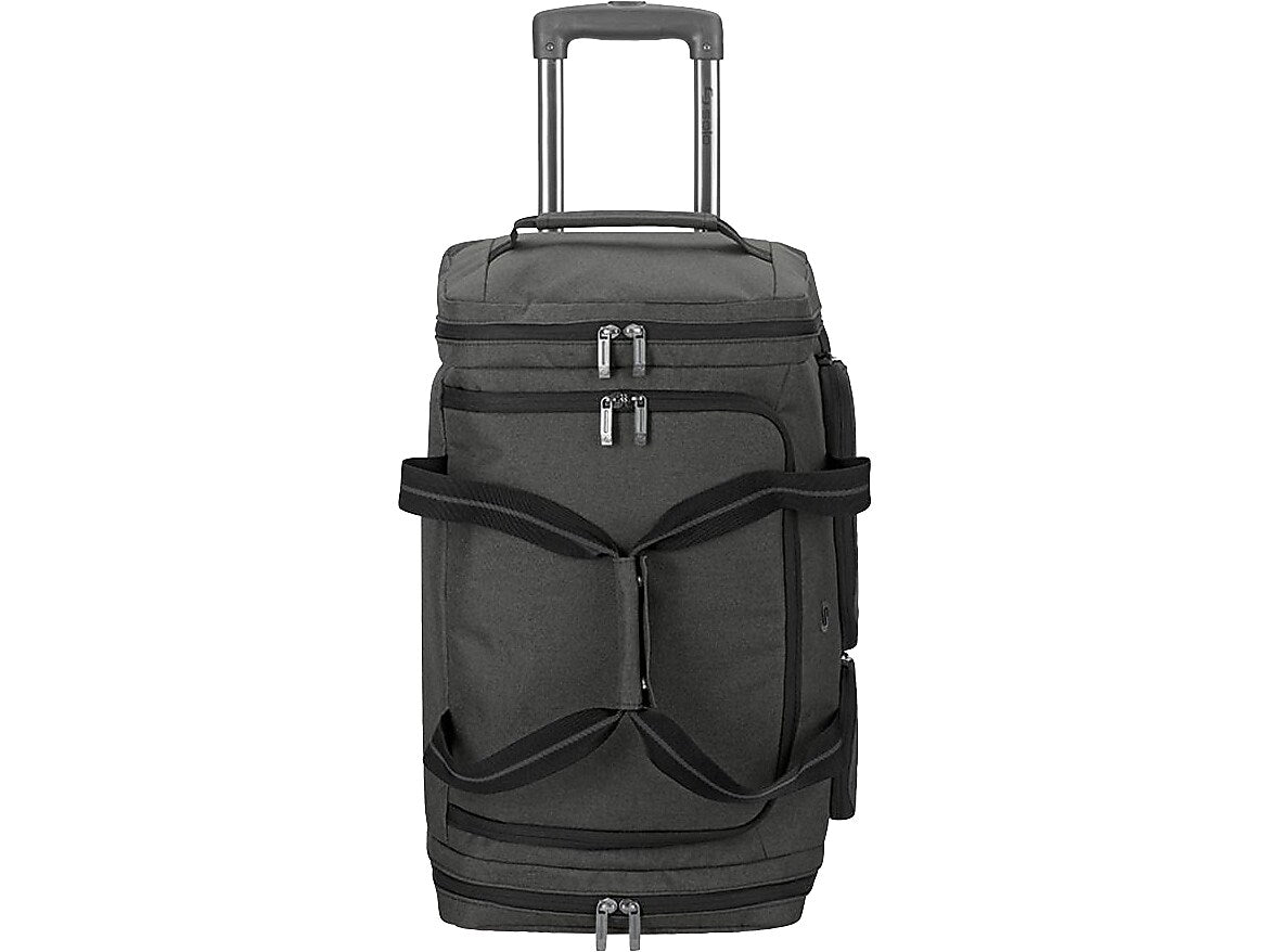 Solo New York Leroy Rolling 22" Polyester Telescoping Travel Duffel with Wheels, Gray (USLUBN98010)