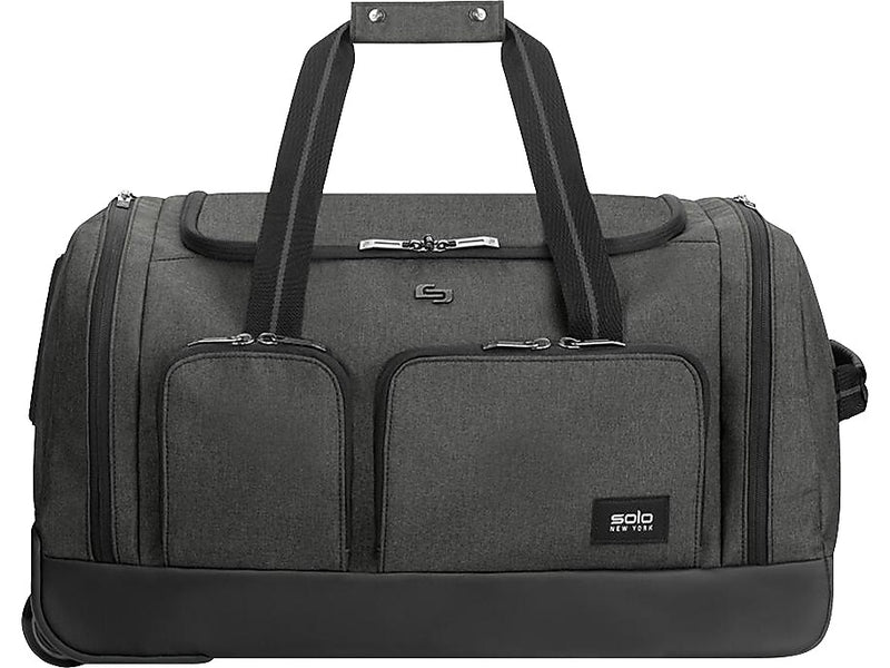 Solo New York Leroy Rolling 22" Polyester Telescoping Travel Duffel with Wheels, Gray (USLUBN98010)