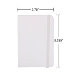 JAM Paper 1-Subject Pocket Notebook, 3.75" x 5.625", Narrow Ruled, 100 Sheets, White (340526606)