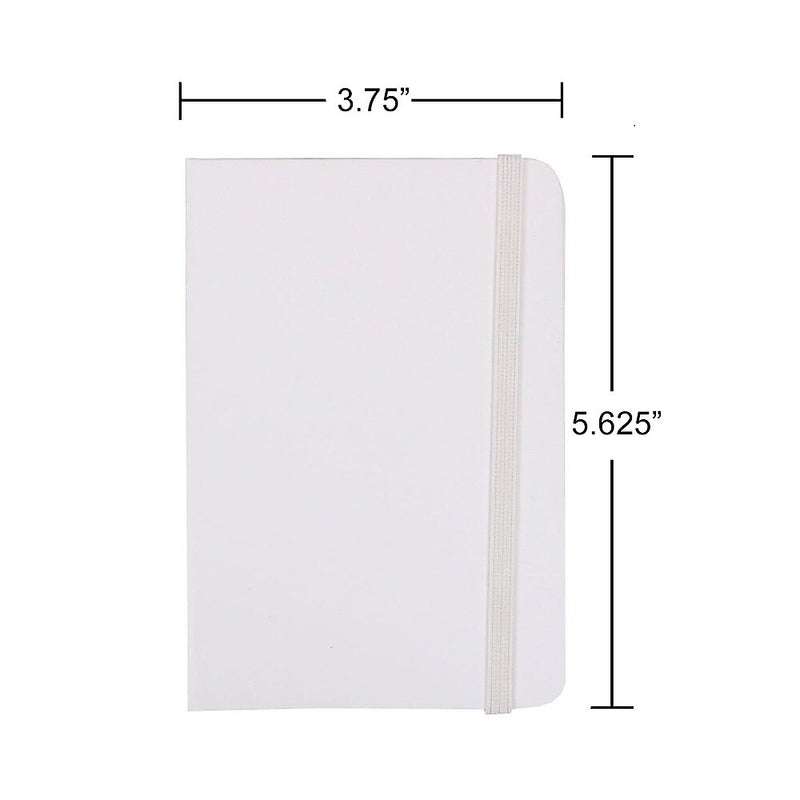 JAM Paper 1-Subject Pocket Notebook, 3.75" x 5.625", Narrow Ruled, 100 Sheets, White (340526606)