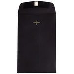 JAM Paper 6" x 9" Open End Catalog Envelopes with Clasp Closure, Black, 10/Pack (87915B)