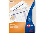 Avery Big Tab Insertable Plastic Dividers, 5 Tab, Clear (11835)