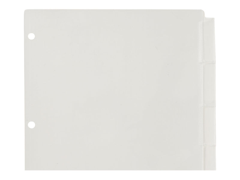 Avery Big Tab Insertable Plastic Dividers, 5 Tab, Clear (11835)