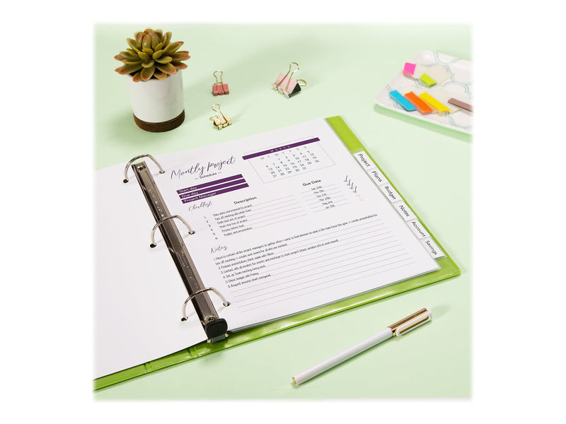 Avery Big Tab Insertable Plastic Dividers, 8 Tab, Clear (11836)