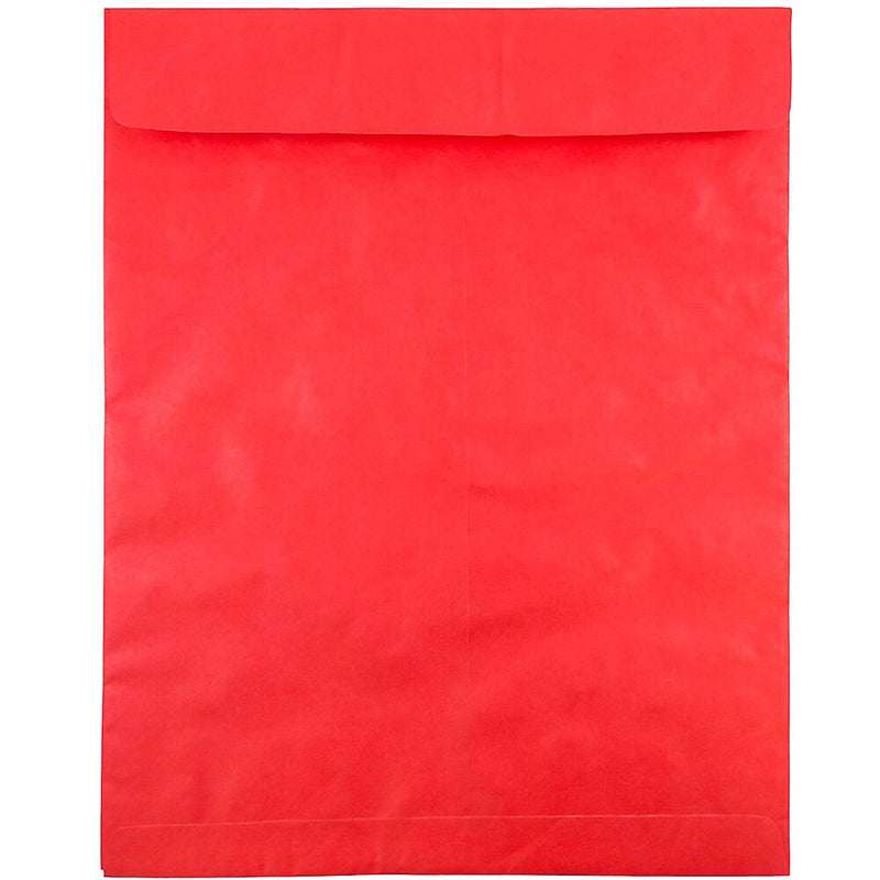 JAM Paper Tear-Proof Tyvek Open End Catalog Envelopes, 11.5" x 14.5", Red, 25/Pack (V021388)