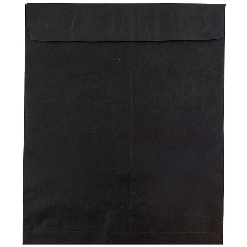 JAM Paper Tear-Proof Tyvek Open End Catalog Envelopes, 11.5" x 14.5", Black, 25/Pack (V021386)