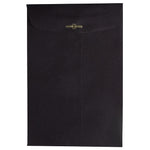 JAM Paper 6" x 9" Open End Catalog Envelopes with Clasp Closure, Black, 10/Pack (87915B)