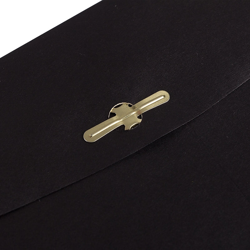 JAM Paper 6" x 9" Open End Catalog Envelopes with Clasp Closure, Black, 10/Pack (87915B)