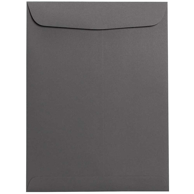 JAM Paper 9 x 12 Open End Catalog Envelopes, Dark Grey, 100/Pack (21285783)