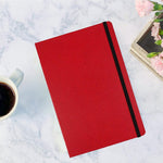 JAM Paper 1-Subject Pocket Notebook, 5.875" x 8.5", Narrow Ruled, 100 Sheets, Red (340526610)