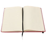 JAM Paper 1-Subject Pocket Notebook, 5.875" x 8.5", Narrow Ruled, 100 Sheets, Red (340526610)