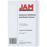 JAM Paper Pocket Notebook, 5.875" x 8.5", Narrow Ruled, 100 Sheets, White (340526604)