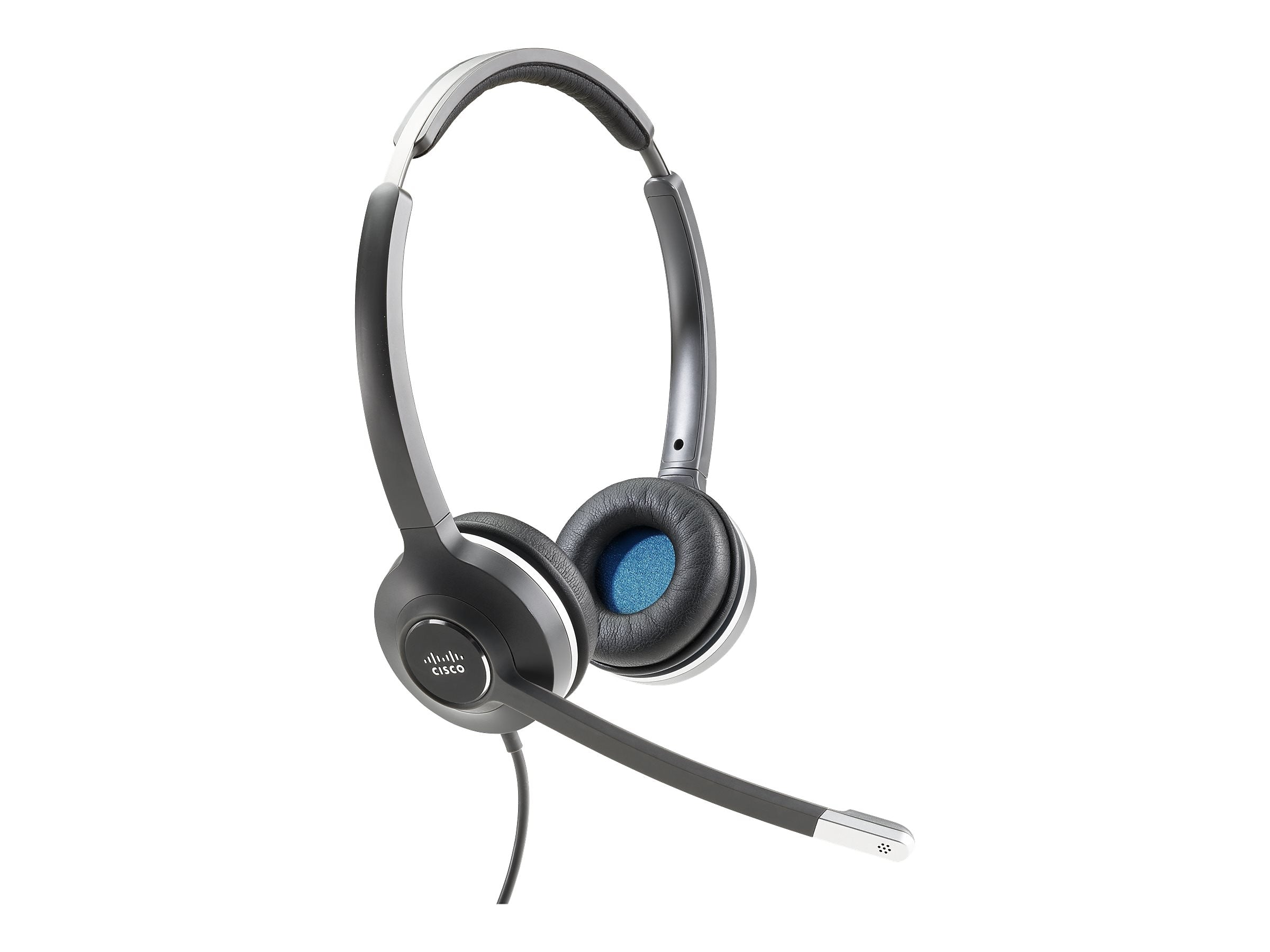Cisco 532 Wired Dual Phone Headset, Over-the-Head, Black (CP-HS-W-532-USBA=)