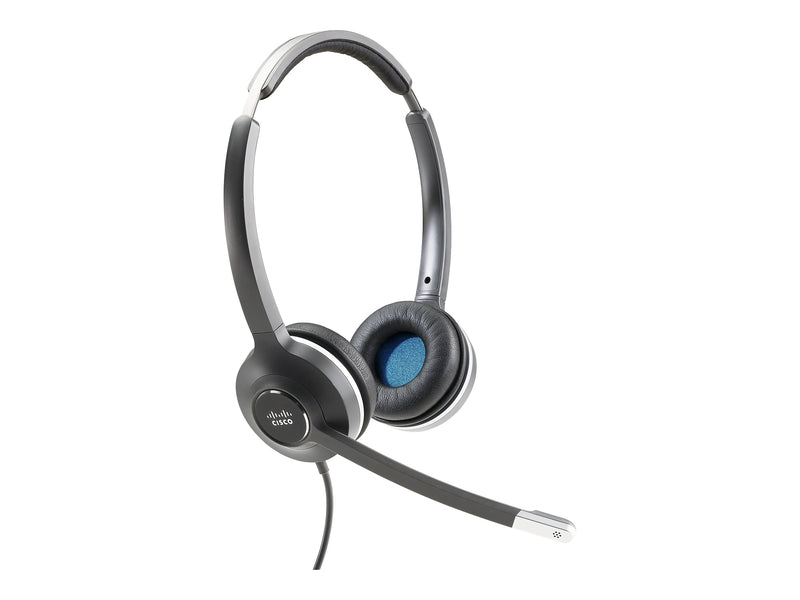 Cisco 532 Wired Dual Phone Headset, Over-the-Head, Black (CP-HS-W-532-USBA=)