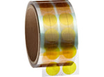 Bertech High Temperature Masking Disks, 0.75"Dia., Amber, 1000/Roll (PPD-3/4)