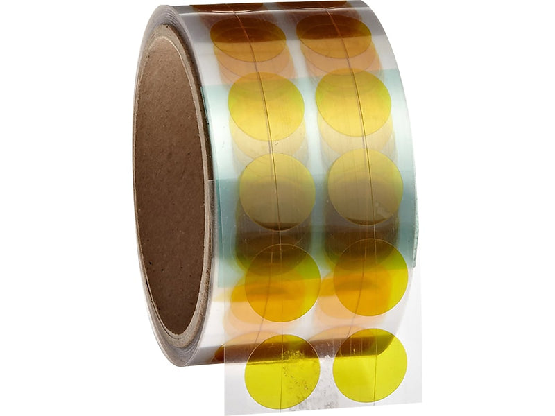Bertech High Temperature Masking Disks, 0.75"Dia., Amber, 1000/Roll (PPD-3/4)