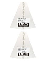 Lineco Self-Stick Double Wing Easel Backs, Size 9", White, Pack of 50 (PK2-L328-1237)
