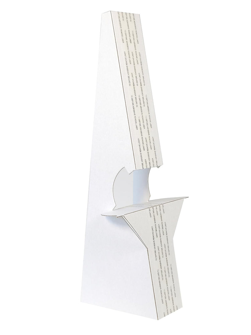 Lineco Self-Stick Double Wing Easel Backs, Size 12", White, Pack of 25 (L328-1238)