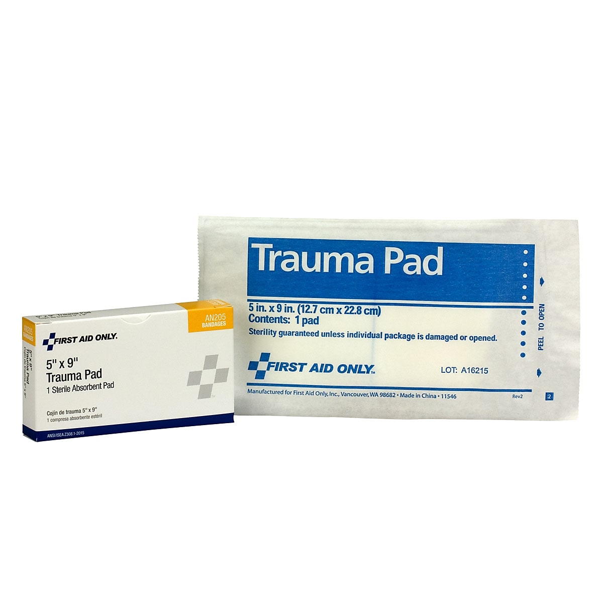 First Aid Only 5" Sterile Trauma Pad (AN205)