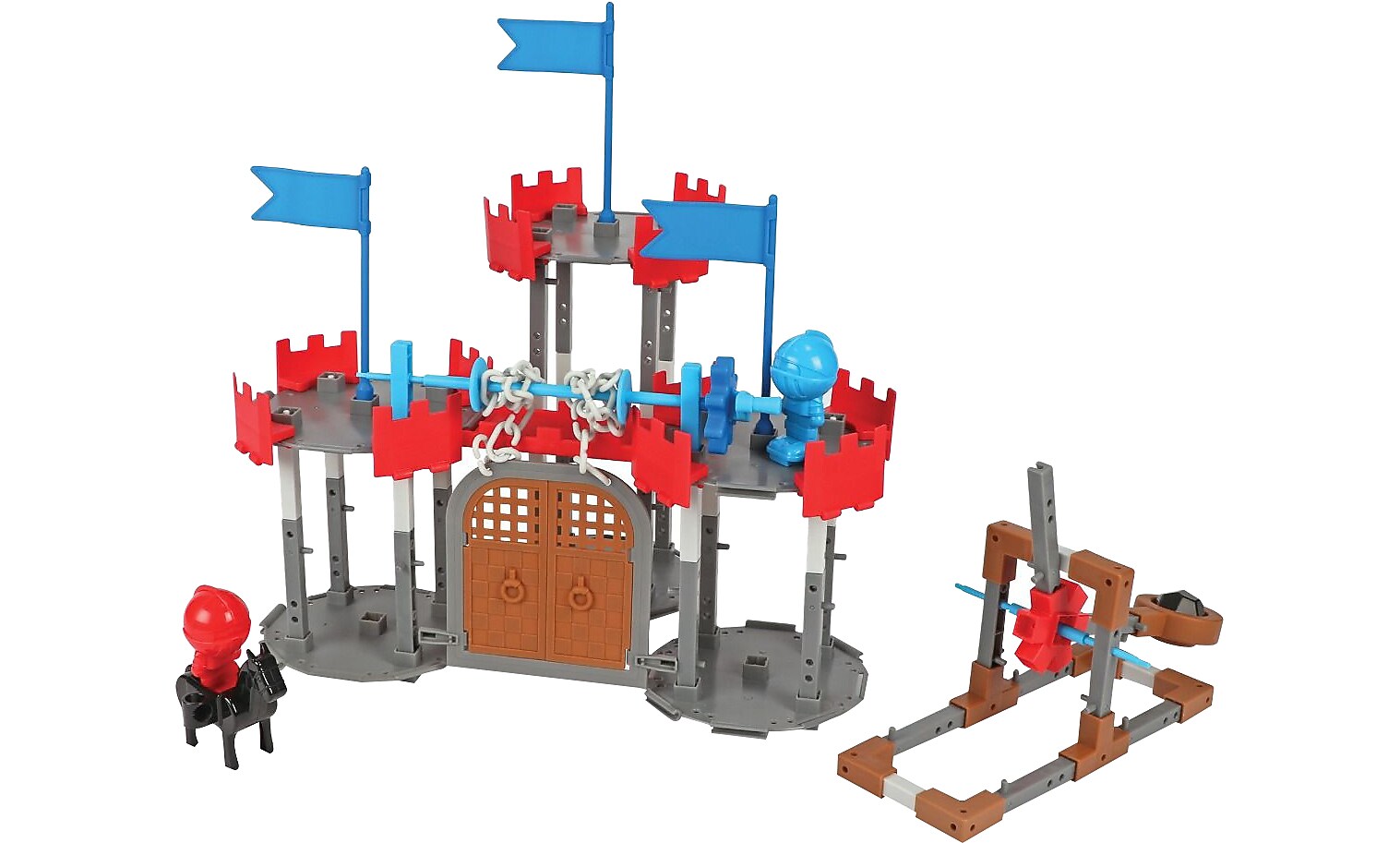 Learning Resources Engineering & Design Castle Building Set, Assorted Colors, 123 Pieces/Set (LER2876)