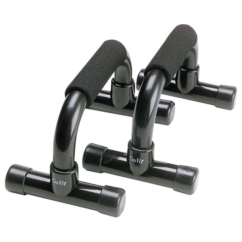Gofit Black Push-up Bars, Black, 2/Pair (GF-PUB)